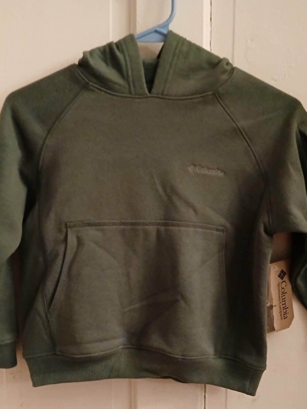 Boy's Green Hooded Sweatshirt by Columbia-NWT